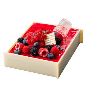 Entremet fruit rouge